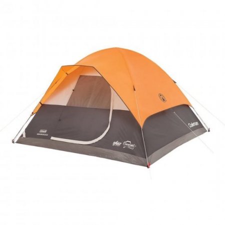 Coleman Moraine Park 6-Person Fast Pitch Dome Tent, 1 Room, Orange