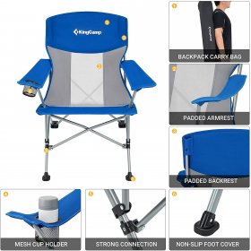 KingCamp Folding Camping Chairs Portable Lightweight Lawn Chairs