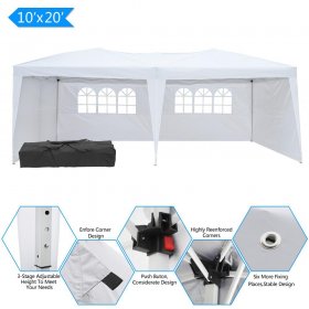 Zimtown 10'x20' Pop up Wedding Party Tent Foldable Canopy Shelte
