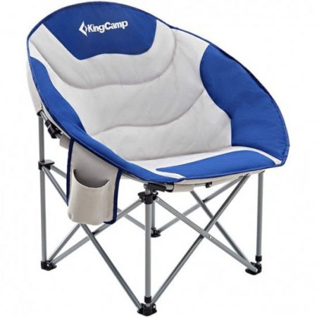 KingCamp Camping Chair Oversized Padded Moon Round Saucer Chairs