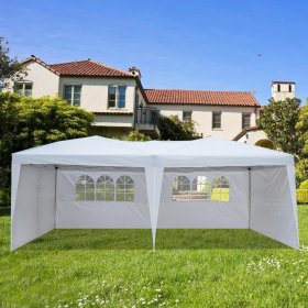 Zimtown 10' x 20' Pop-up Canopy Tent Folding Tent w/4 White