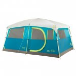 Coleman 8-Person Tenaya Lake Fast Pitch Cabin Camping Tent with Closet, Light Blue