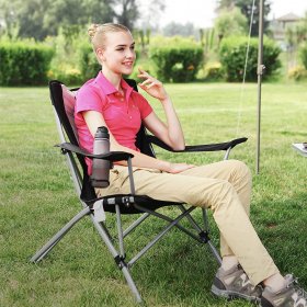 KingCamp Folding Camping Chair Heavy Duty Oversize Folding Chair