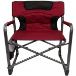 Ozark Trail XXL Folding Padded Director Chair with Side Table, R