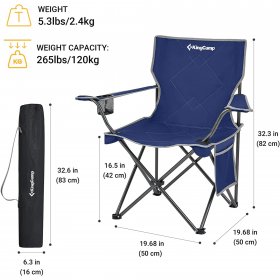 KingCamp Lightweight Camping Chairs Folding Chairs Portable Lawn