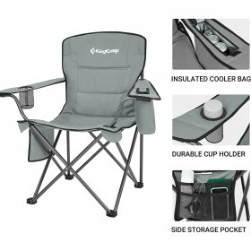 KingCamp Oversized Outdoor Camping Folding Chair, Ultralight Col