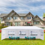 Zimtown 10'x30' Canopy install Gazebo Wedding Party Tent with Re