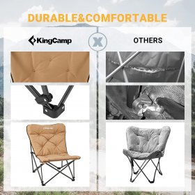 KingCamp Comfy Chair Folding Butterfly Dorm Chair Outdoor Adults