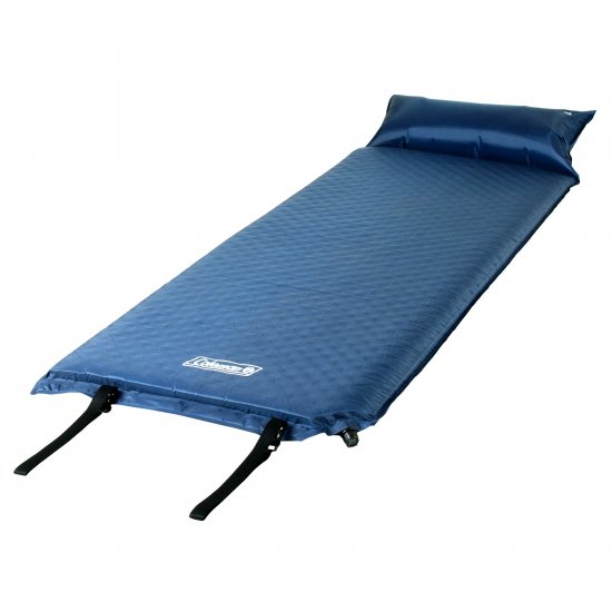 Coleman Self-Inflating Sleeping Camp Pad with Pillow, 76\" x 25\"