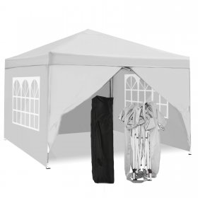 10'x10' Outdoor Canopy Tent Waterproof Pop Up Backyard Canopy Po