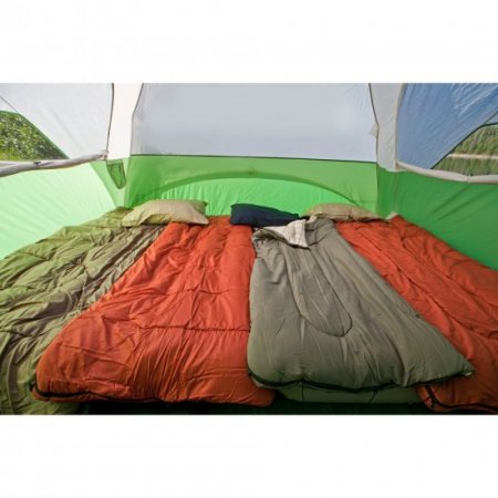 Coleman Evanston 6-Person Dome Tent with Screen Room, 2 Rooms, Green