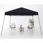 ABCCANOPY 10 ft x 10 ft Outdoor Pop Up Canopy Tent with Slant Leg, Black