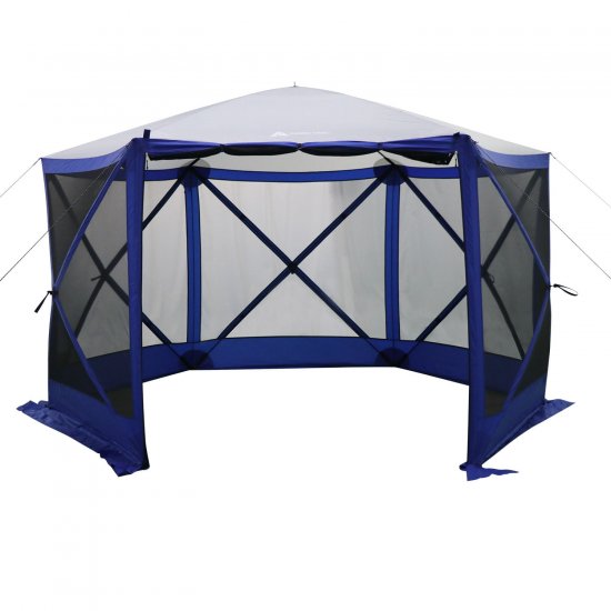 Ozark Trail 6 Hub Outdoor Camping 11\'x10\' Screen House, One Room