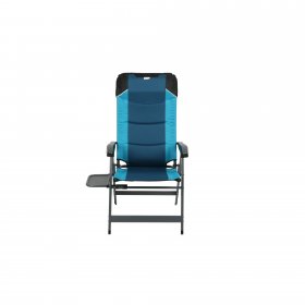 Ozark Trail Camping 5 Positions Chair with Side Table, Blue and