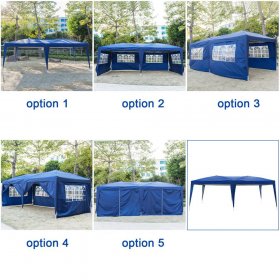 Zimtown Easy Pop Up Tent Party Canopy Gazebo with 6 Walls 10' x