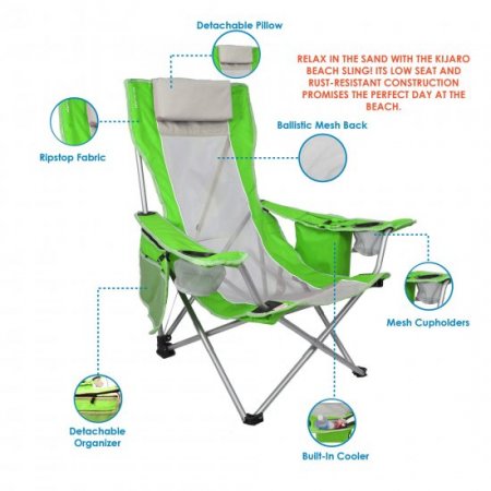 Kijaro Camping Chair, Green