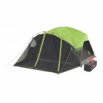 Coleman 6-Person Carlsbad Dark Room Dome Camping Tent with Screen Room, 2 Rooms, Green