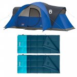 Coleman Montana 8 Person Tent & Kompact 20 Degree F Sleeping Bag (2 Pack)