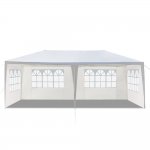 Zimtown 10'x20' Canopy Wedding Party Tent 4/6 Sidewalls with Win