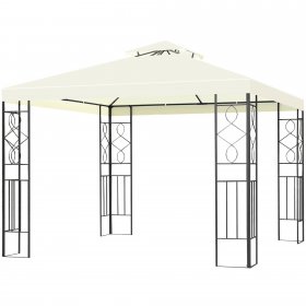 Costway 2 Tier 10'x10' Patio Gazebo Canopy Tent Steel Frame Shel