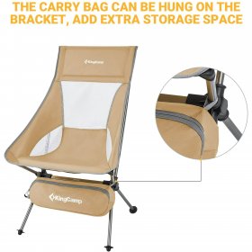 KingCamp Ultralight Compact Camping Chair Extra Wide Lightweight