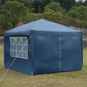Zimtown 10' x 10' Folding Tent Gazebo Wedding Party Canopy Pop U