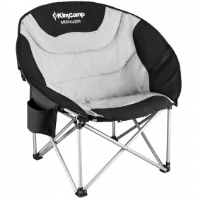 KingCamp Folding Camping Chairs Oversized Outdoor Moon Chairs Pa