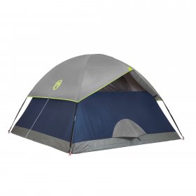 Coleman Sundome 4-Person Camping Tent, 1 Room, Blue