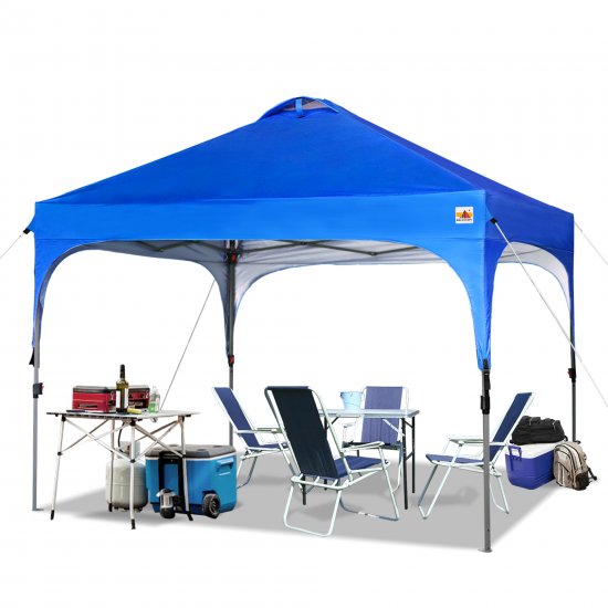 ABCCANOPY 8\' x 8\' Blue Outdoor Pop up Canopy Tent Camping Sun Shelter-Series