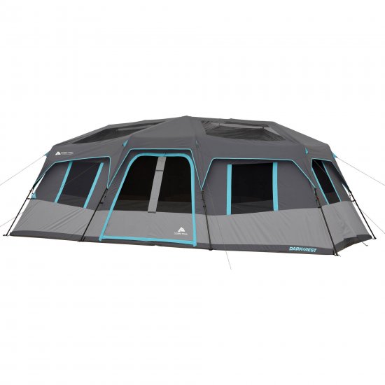 Ozark Trail 20\' x 10\' Dark Rest Instant Cabin Tent, Sleeps 12