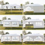 Zimtown Outdoor 10'x20' Canopy Party Wedding Tent Heavy Duty Gaz
