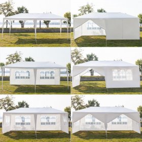 Zimtown Outdoor 10'x20' Canopy Party Wedding Tent Heavy Duty Gaz