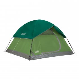 Coleman Sundome 4-Person, 9 x 7 x 4 Feet, WeatherTec, Camp Tent, Spruce Green
