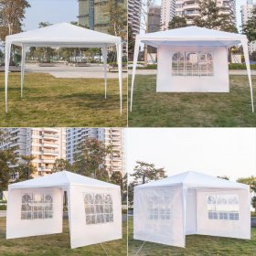 Zimtown 10'x10' Party Wedding Tent Outdoor Gazebo 3 Sides Pavili