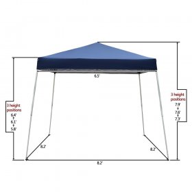 Zimtown 6.5' x6.5' Canopy Pop Up Wedding Party Tent Folding Gaze