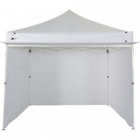 Ozark Trail 10' x 10' White Commercial Instant Canopy with Sidew