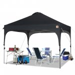 ABCCANOPY 10' x 10' Black Outdoor Pop up Canopy Tent Camping Sun Shelter-Series