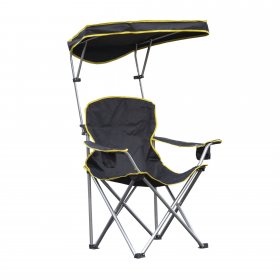 Quik Shade Camping Chair, Black and Yellow