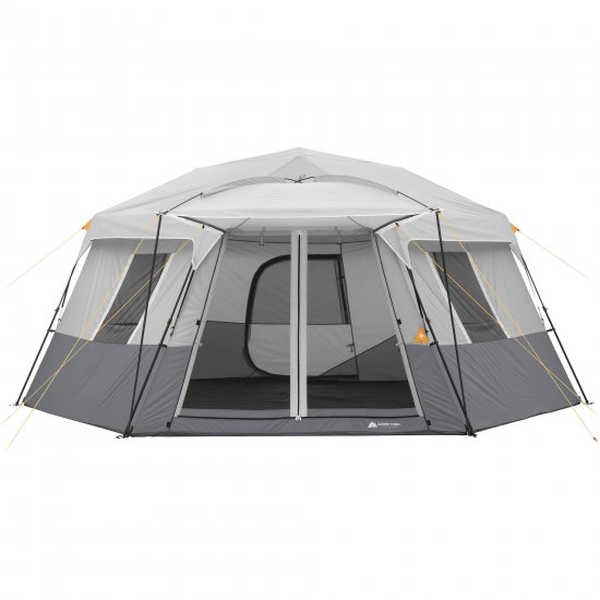 Ozark Trail 17\' x 15\' Person Instant Hexagon Cabin Tent, Sleeps