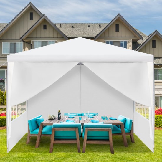 Zimtown 10\'X10\' Party Canopy Wedding Tent Waterproof Garden Gaze