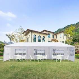 Zimtown 10'x30' Canopy install Gazebo Wedding Party Tent with Re
