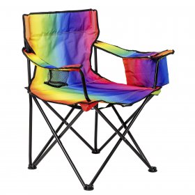 Ozark Trail Oversized Cooler Chair, Rainbow Ombre