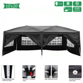 Zimtown 10'x20' Ez Pop up Folding Gazebo Beach Canopy Tent w/ Ca