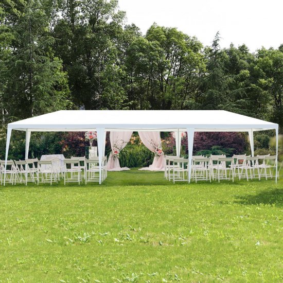 Costway 10\'x30\' Party Wedding Outdoor Patio Tent Canopy Heavy du