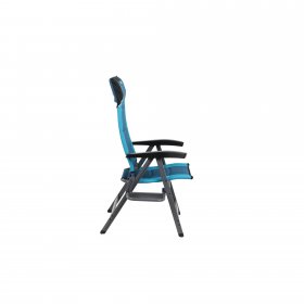 Ozark Trail Camping 5 Positions Chair with Side Table, Blue and