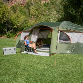 Ozark Trail Hazel Creek 18-Person Cabin Tent, with 3 Covered Ent