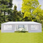Zimtown 10' x 30' Canopy Tent Wedding Party Tent Pavilion w/7 Si