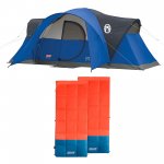 Coleman Montana 8 Person Tent & Kompact 40 Degree F Sleeping Bag (2 Pack)