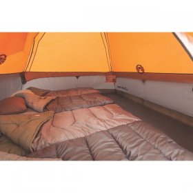 Coleman Moraine Park 6-Person Fast Pitch Dome Tent, 1 Room, Orange