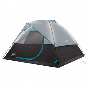 Coleman OneSource 4 Person Camping Dome Tent with Airflow & LED Lighting